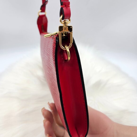 Louis Vuitton  Red Epi Leather Pochette Accessoire - Picture 6 of 17